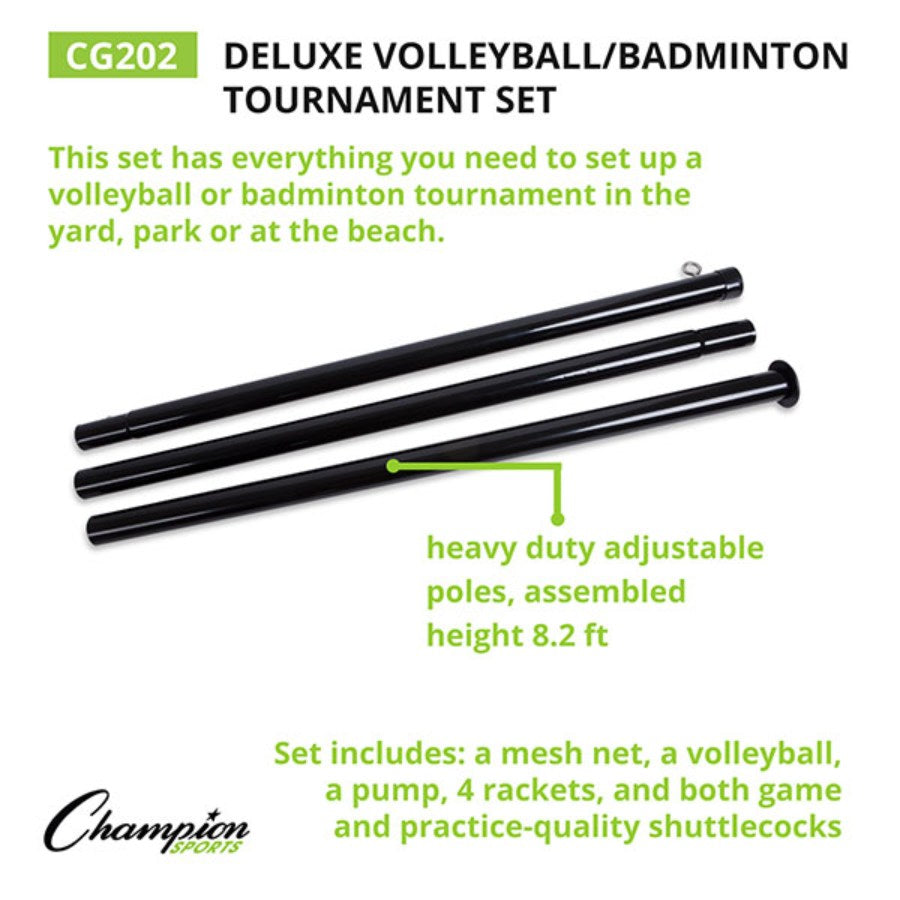 CG202 Tournament Series Volleyball/Badminton Set