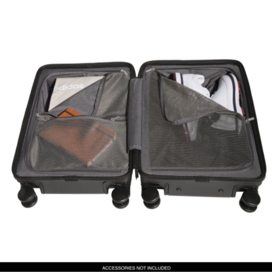 Adidas Three-Stripe Spinner Carry-On Wheel Bag - 14.6"L x 9.25"W x 21.5"H