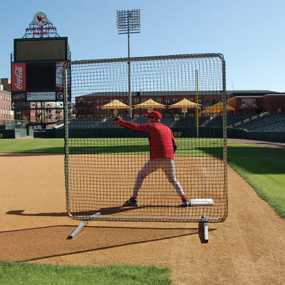 ProCage Premium Protective First Base / Fungo Screen 7' x 7' Frame With Net