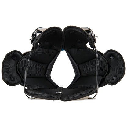 Interior view of the Champro Falcon Skill pads displaying the 1/2 inch thick closed-cell foam lining designed for maximum impact absorption during varsity-level collisions.