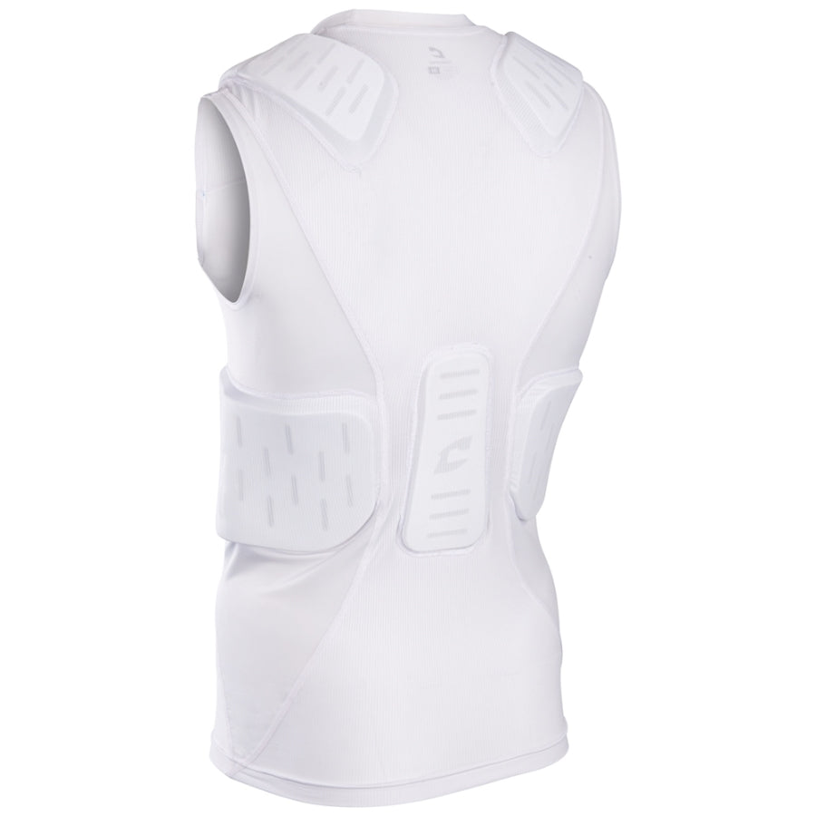 Rear view of the Champro Formation football undergarment displaying the 4-way stretch polyester and spandex fabric blend that ensures unrestricted mobility on the field.