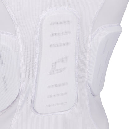 Close-up detail of the perforated holes within the integrated padding designed to provide maximum breathability and airflow during intense gameplay.