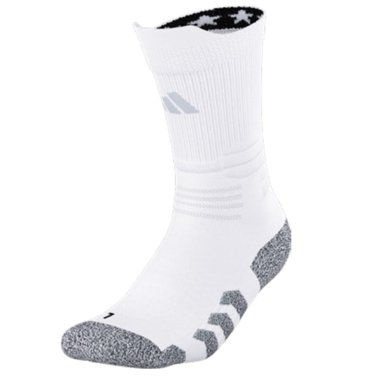 Adidas 5-Star Team Traxion 2.0 Crew Sock (Pair) Medium / White/Black/Clear Grey