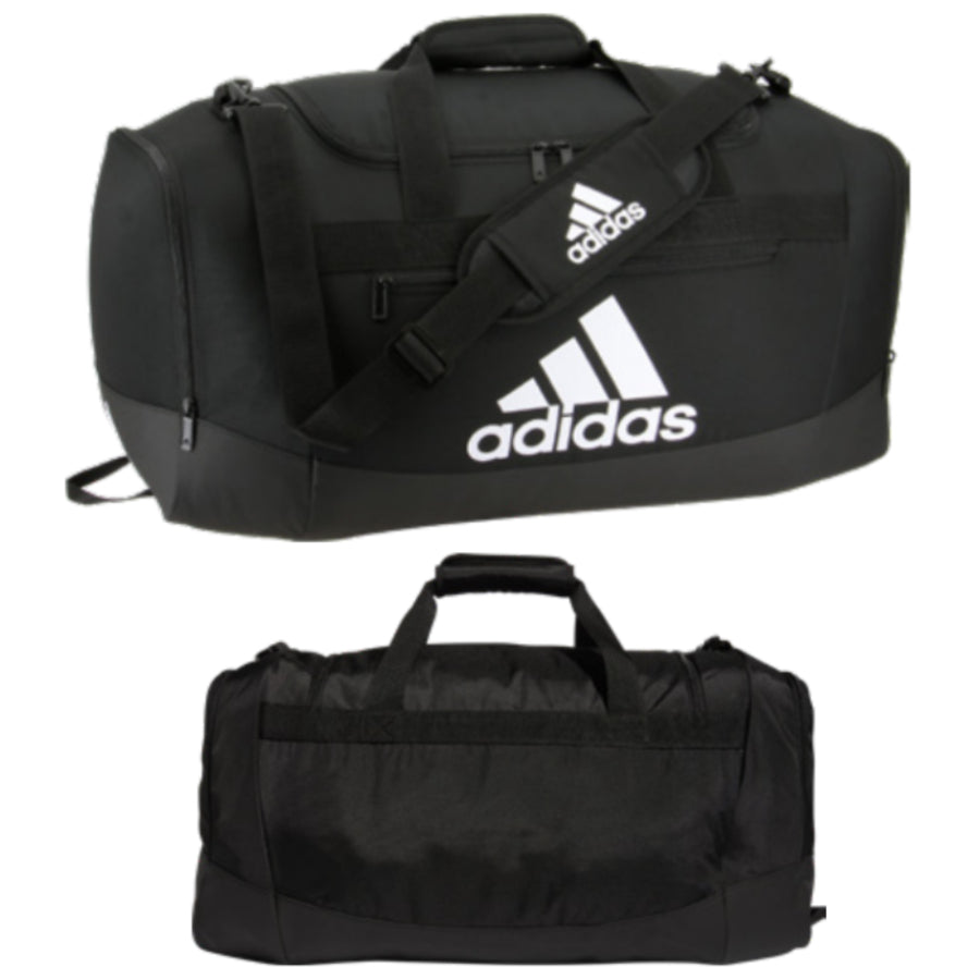 Adidas Defender IV Medium Duffel Bag - 24.5"L x 12"W x 13"H Black/White