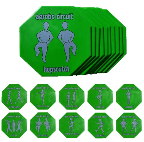 Aerobic Circuit Poly Spots (Set Of 10)