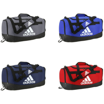 Adidas Defender IV Medium Duffel Bag - 24.5"L x 12"W x 13"H Black/White