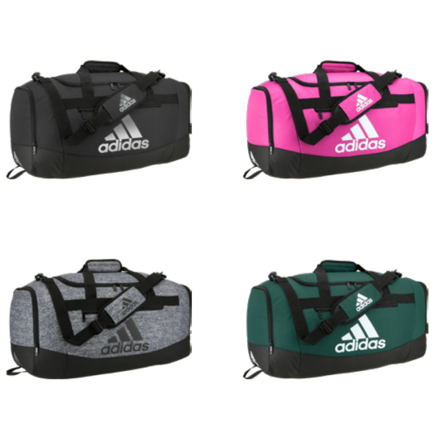 Adidas Defender IV Medium Duffel Bag - 24.5"L x 12"W x 13"H Black/White