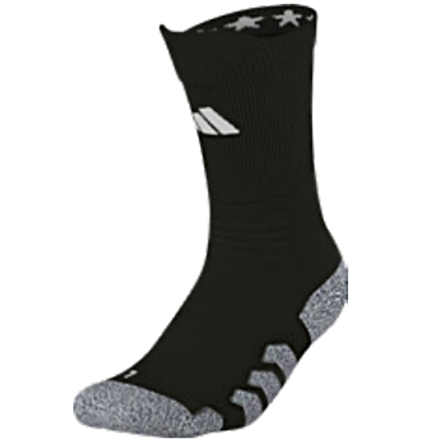 Adidas 5-Star Team Traxion 2.0 Crew Sock (Pair) Medium / White/Black/Clear Grey