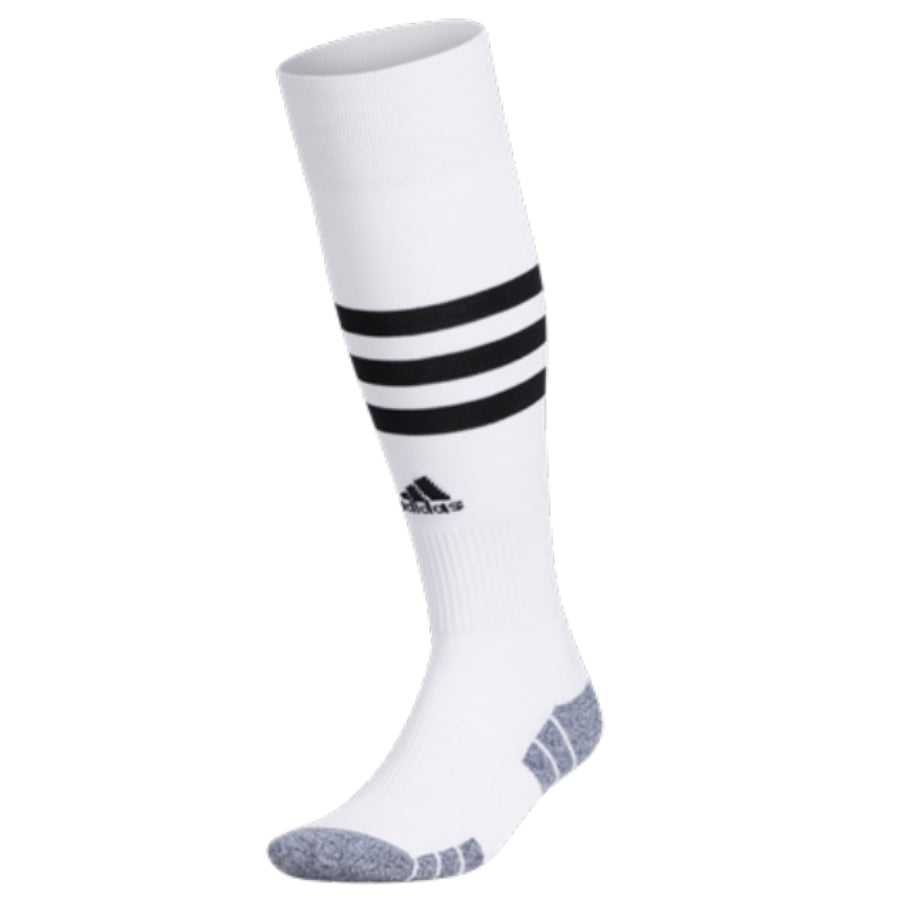 Adidas 3-Stripe Hoop Soccer OTC Sock (Pair) Small / White/Black
