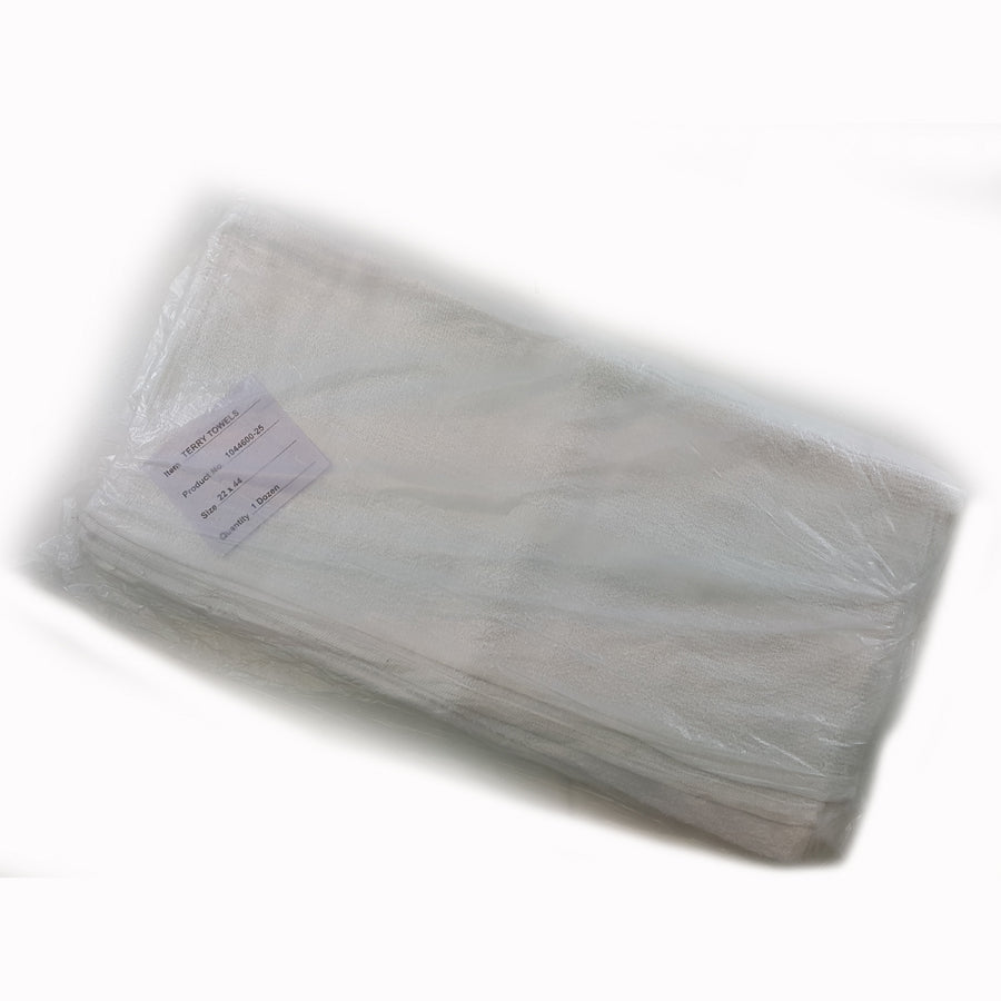 Locker Room Towels 22" x 44" - 100% Terry Cotton (Dozen)