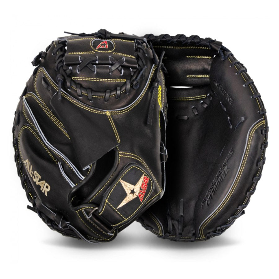 ALL-STAR CM3000SBK Pro Elite 33.5" Solid Black Catchers Mitt