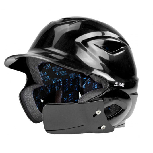 ALL-STAR BH3000-M S7 Batting Helmet W/ Attached Jawline Jaw Guard Right Handed Batter / Black