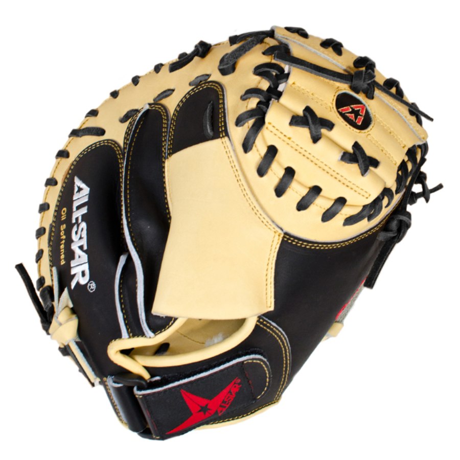 ALL-STAR CM3100BT Pro Advanced 35" Black & Tan Catchers Mitt Right Handed Thrower