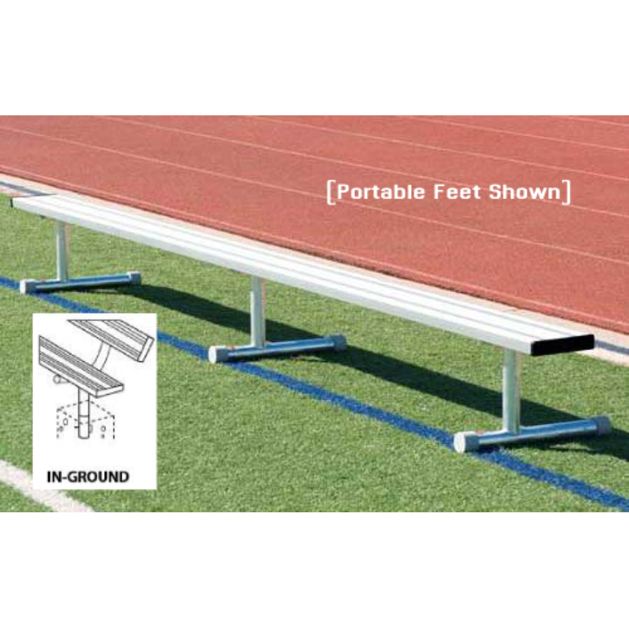 Inground Aluminum Bench Without Backrest