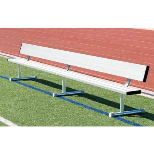 Portable Aluminum Bench With Backrest