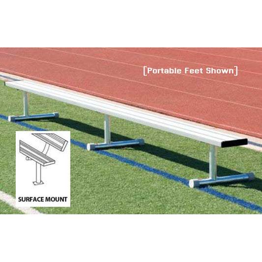Surface Mount Aluminum Bench Without Backrest