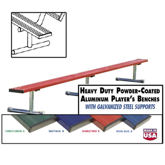 Powder Coated Portable Aluminum Bench Without Backrest