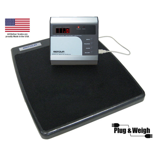 Befour PS-6600ST portable wrestling scale with digital console and cast aluminum platform