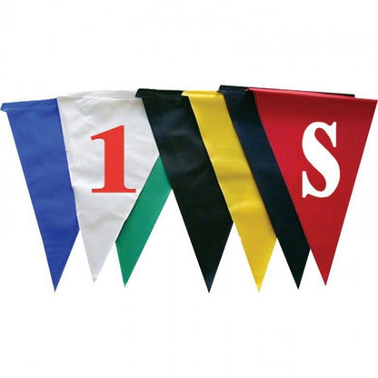 Durable Vinyl Coated Nylon Backstroke Flag 12" X 18" - with print on them - Morley Athletic Supply Co Inc