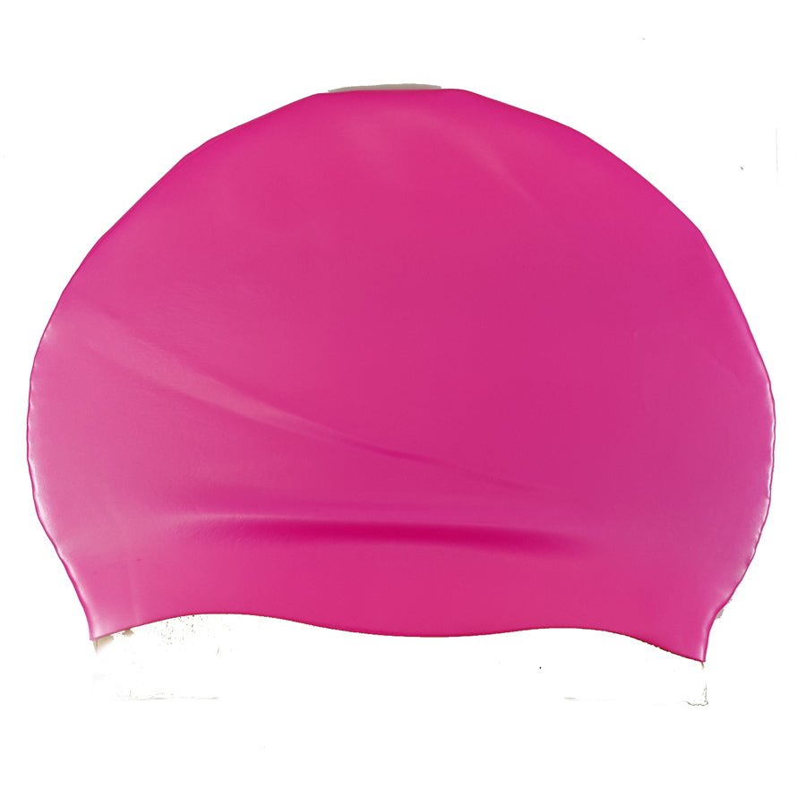 Silicone Swim Cap - Plain White