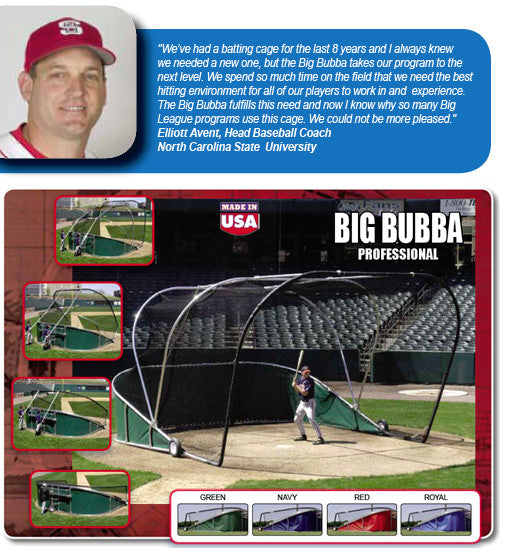 Big Bubba Professional Baseball Complete Backstop & Accessories Complete Backstop / Dark Green