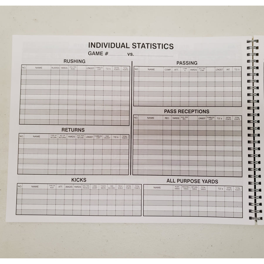 Big Red Football Stat Book 12 Games
