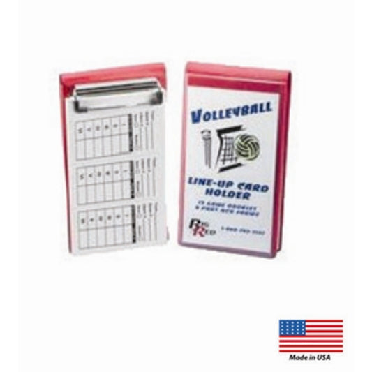 Big Red Volleyball Line Up Cards w/ Holder