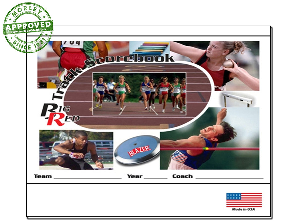 Big Red Track & Field Scorebook - Record Scores & Meet Details