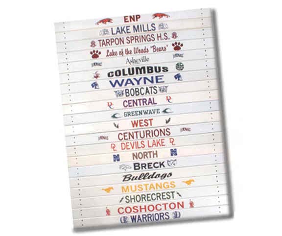 Blazer Hurdle Board Printing