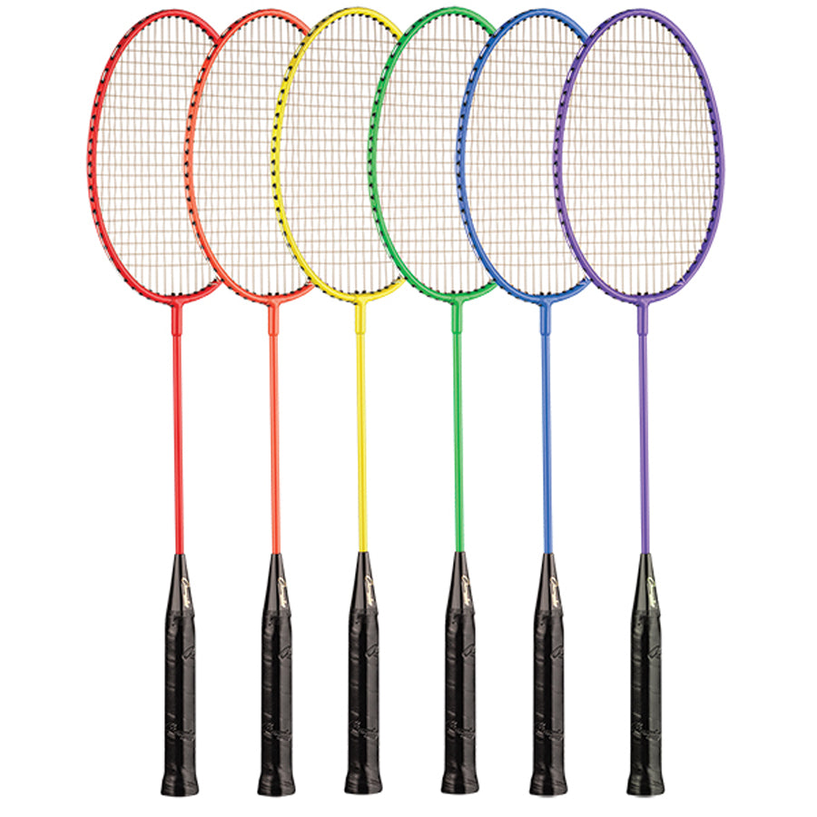 BR20SET Tempered Steel Badminton Racket Rainbow Set (Set of 6)