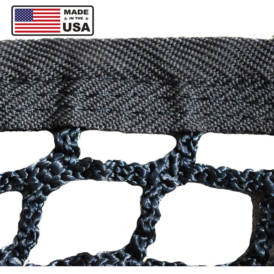 USA MADE OFFICIAL LACROSSE NETS - BLACK  (PAIR)