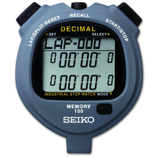 SEIKO S063 300 Lap Memory Decimal Solar Powered Stopwatch