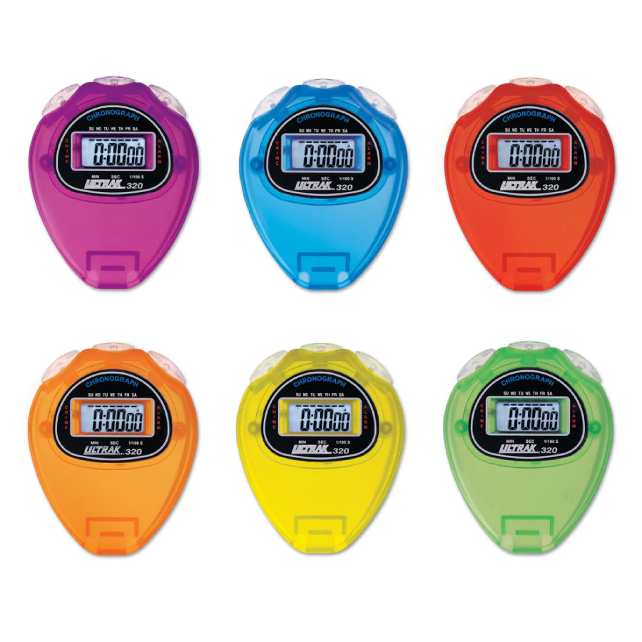 Ultrak 320 Timer And Calendar Set Of 6 Rainbow Timers