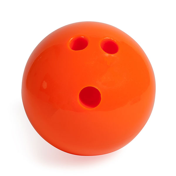 Champion Sports Rubberized PVC Bowling Ball 3 LB Orange