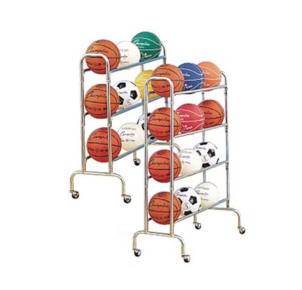 Basketball Rack - Heavy Duty Chrome Steel Carts