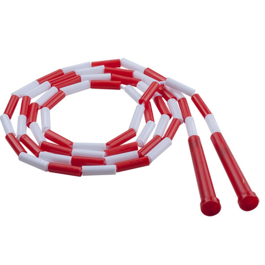 Plastic Segmented Jump Rope 7' PLASTIC SEGMENTED JUMP ROPE RED/WHITE