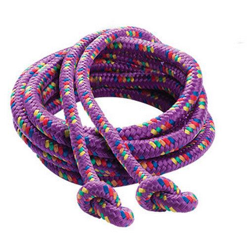 Nylon Braided Jump Rope With Knotted Handles 16' Jump Rope