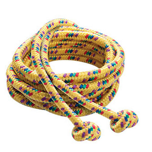 Nylon Braided Jump Rope With Knotted Handles 8' Jump Rope