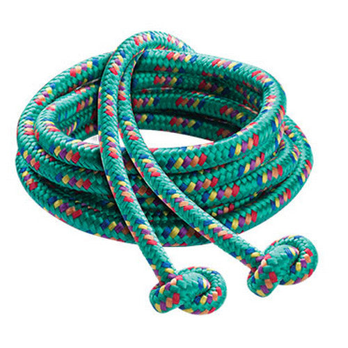 Nylon Braided Jump Rope With Knotted Handles 9' Jump Rope