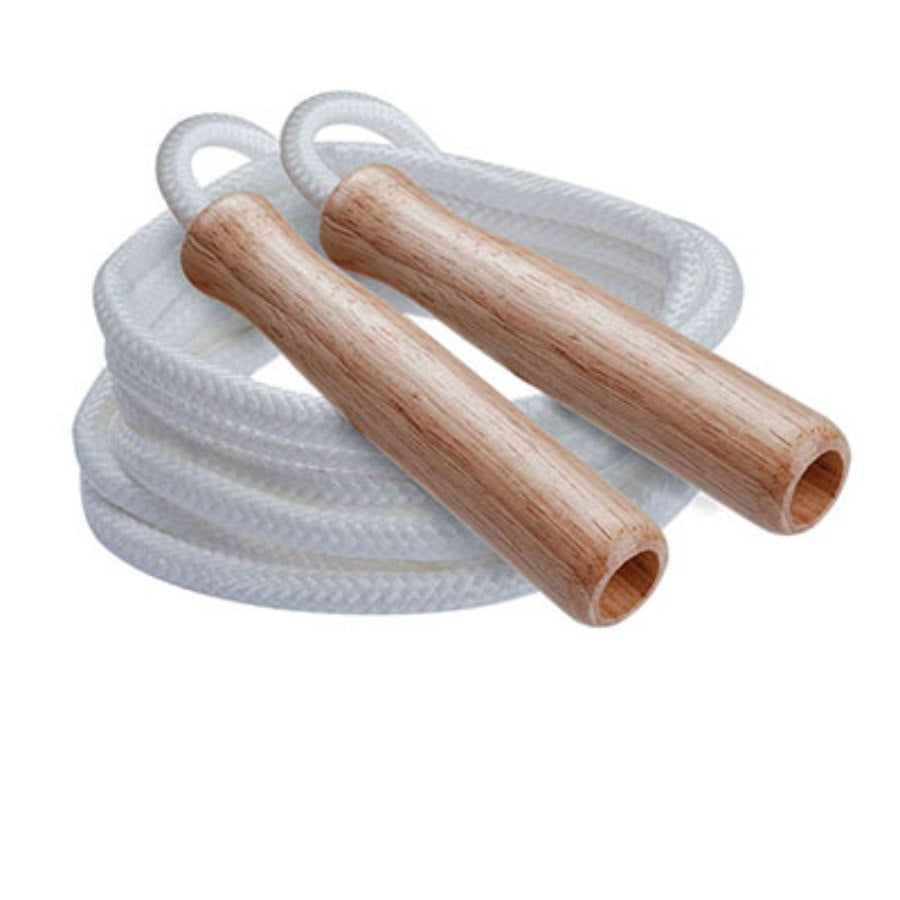 Nylon Wood Handle Jump Rope 9'