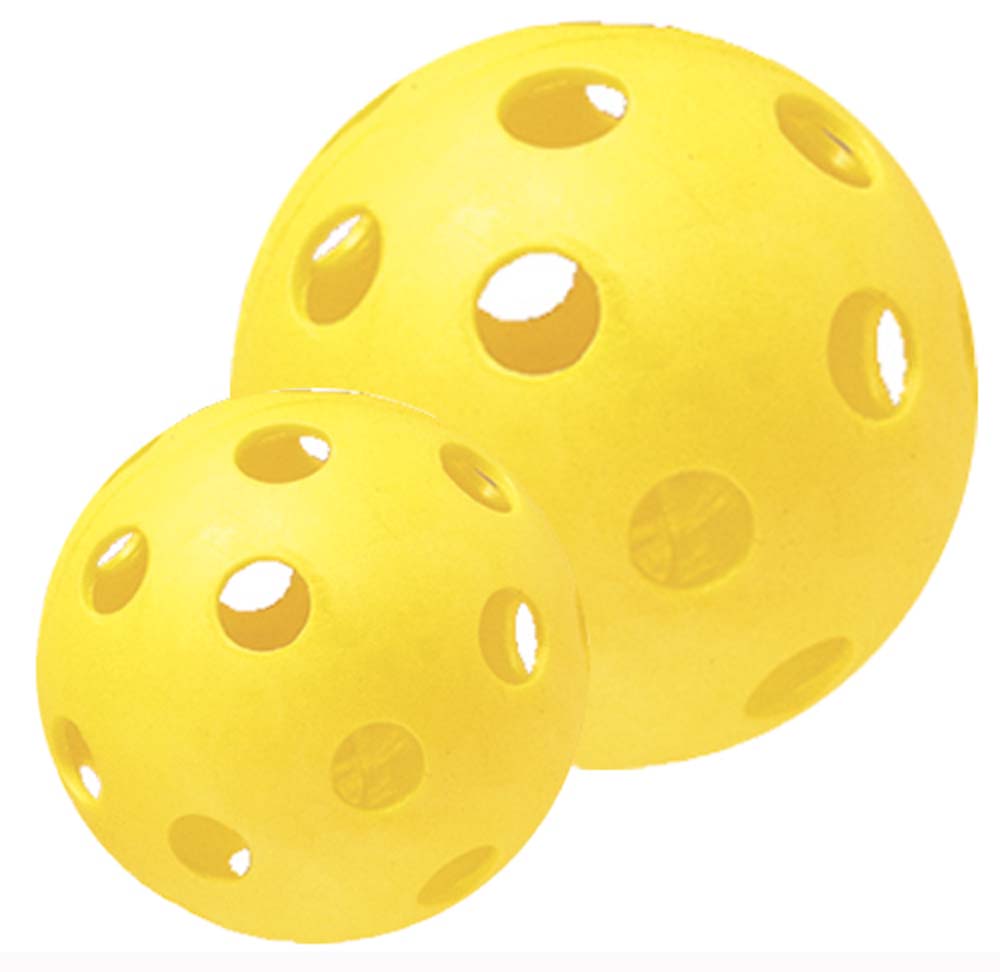 Yellow Plastic Baseball / Softball Set Of 12 9" Baseball