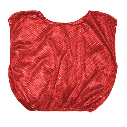 Adult Scrimmage Vests 100% Nylon Micro Mesh (Dozen) Scarlet / Youth