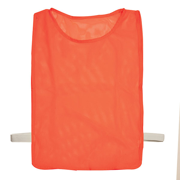 Deluxe Adult Nylon Mesh Pinnies (Dozen) Red