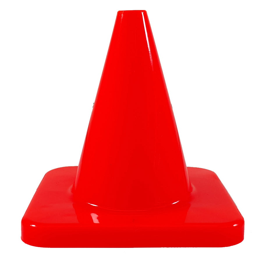 4" Mini Flexible Vinyl Game Cones - Set Of 6 Orange