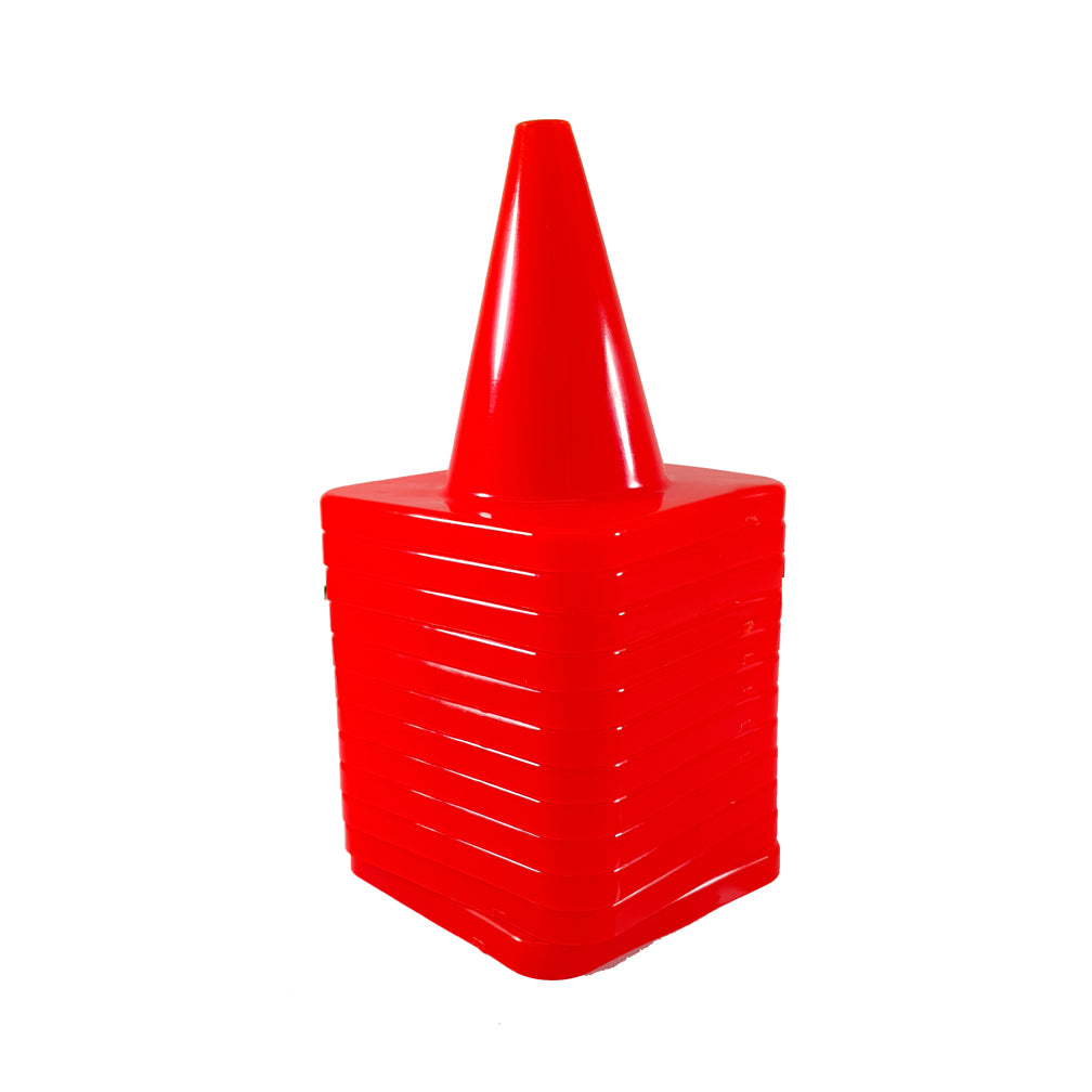 4" Mini Flexible Vinyl Game Cones - Set Of 6 Orange