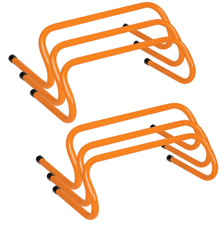 6 Inch Mini Pro Weighted Training Hurdles Set Of 6
