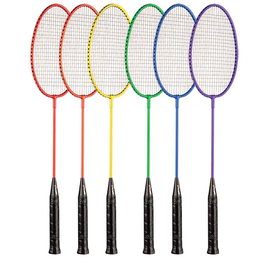 Rainbow Rackets BR21SET Rainbow Badminton Rackets With Coated Steel Strings (Set of 6)