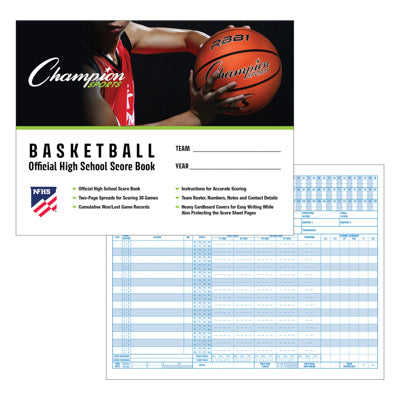 Champion Sports Basketball Scorebook - VIEW ITEM FOR QUANTITY DISCOUNT