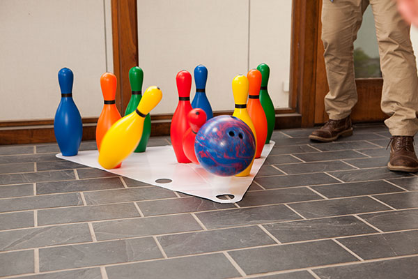 Champion Sports BP10CLR Multi Colored Plastic Bowling Pins