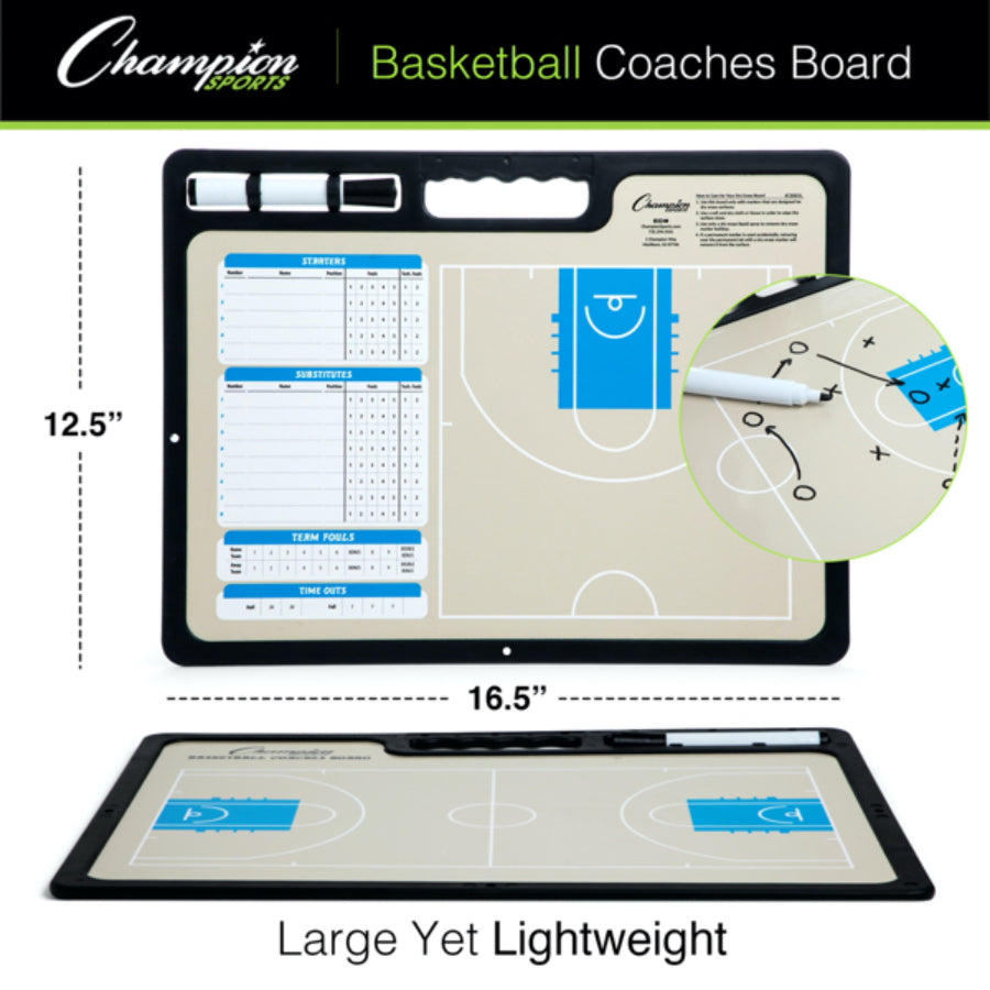 Champion Sports CBBKXL Pro Basketball Coaches Board